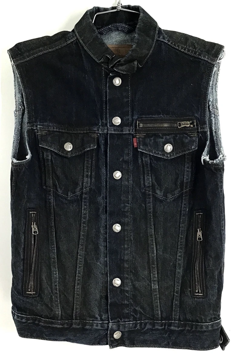mens levi denim vest products for sale | eBay