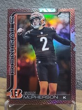 2025 Topps Chrome Football Evan McPherson #64 Leather Refractor CIN Bengals
