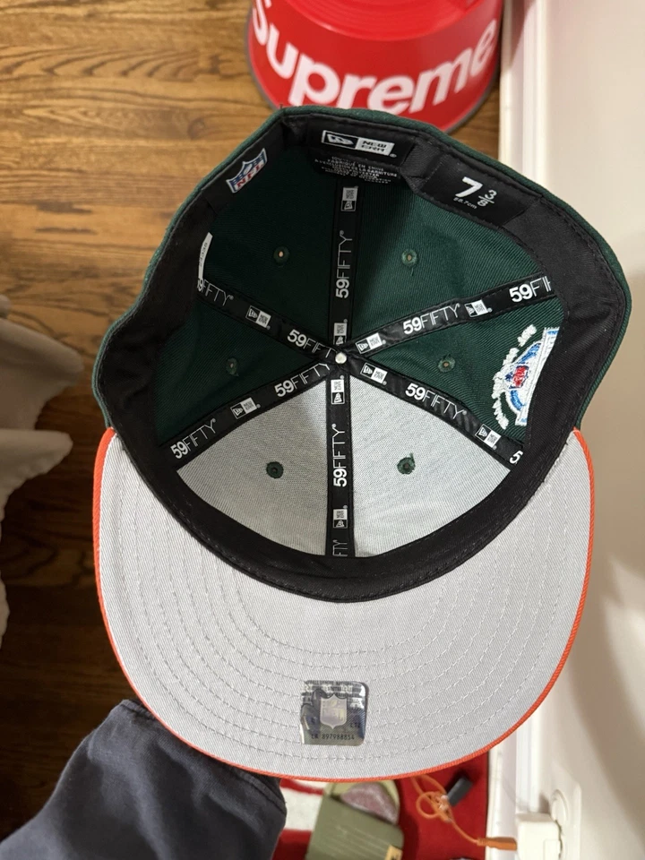 New Era Chicago Bears Fitted Cap Embroidered Size 7 3/8 - Image 4 of 4