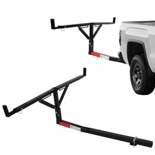 Truck Bed Extender Hitch Mount 2 In 1 Foldable 500lb Capacity Stabilizer Straps
