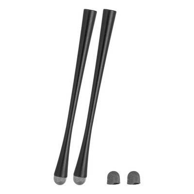 2 Pcs Slim Waist Stylus Pens, 2 in 1 Universal Capacitive Stylus, Black