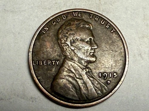 1915-D Lincoln wheat cent. VF+. #g3