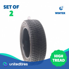 Set Of 2 Used 22560r18 Bridgestone Blizzak Dm-v2 100s - 932 Set Of 2 Used 22560r18 Bridgestone Blizzak Dm-v2 100s - 932