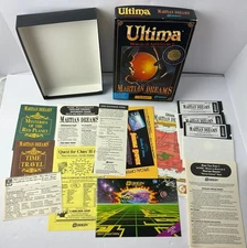 Ultima Worlds of Adventure 2 Martian Dreams 5.25" Floppy Disc Big Box Complete