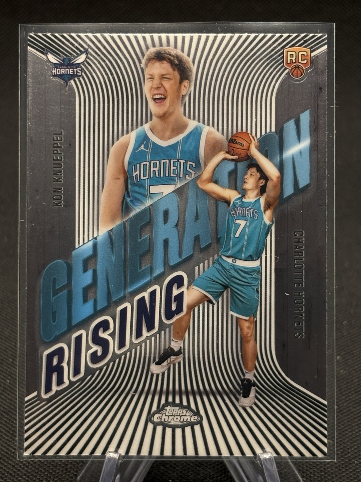 Kon Knueppel RC 2025-26 Topps Chrome Generation Rising #GR-4 Hornets Rookie 🔥