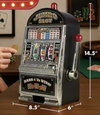 10-41440 Jumbo Slot Machine Bank Replication