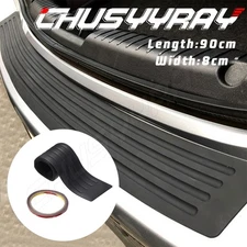 Rear Bumper Rubber Pad Kit Black Guard Sill Plate Trunk Protector USA Trim Cover