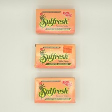 3 Sulfresh Sulfur Soap 85g Bars Lot Antiseptic Medicated 10 Sulfur New Sealed