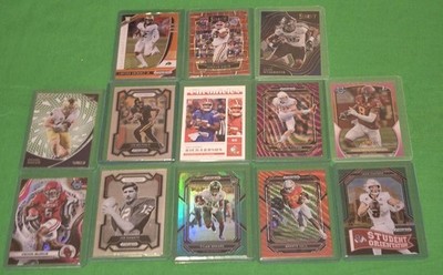 NFL Collegiate Trading Cards College Bundle X 13 Rookie Inserts Parallels Prizms