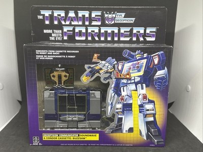 Hasbro Transformers G1 Exclusive Decepticon Soundwave with Buzzsaw Cassette New 