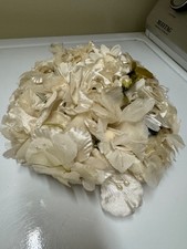 Vintage White floral hat pre owned darling