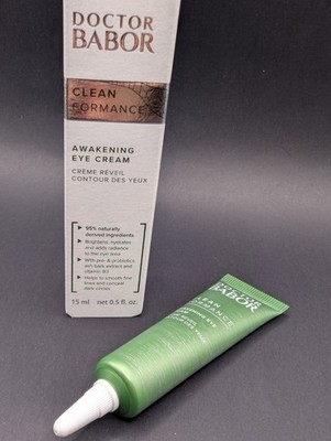 Doctor Babor Clean Formance Awakening Eye Cream .5oz 15ml NIB