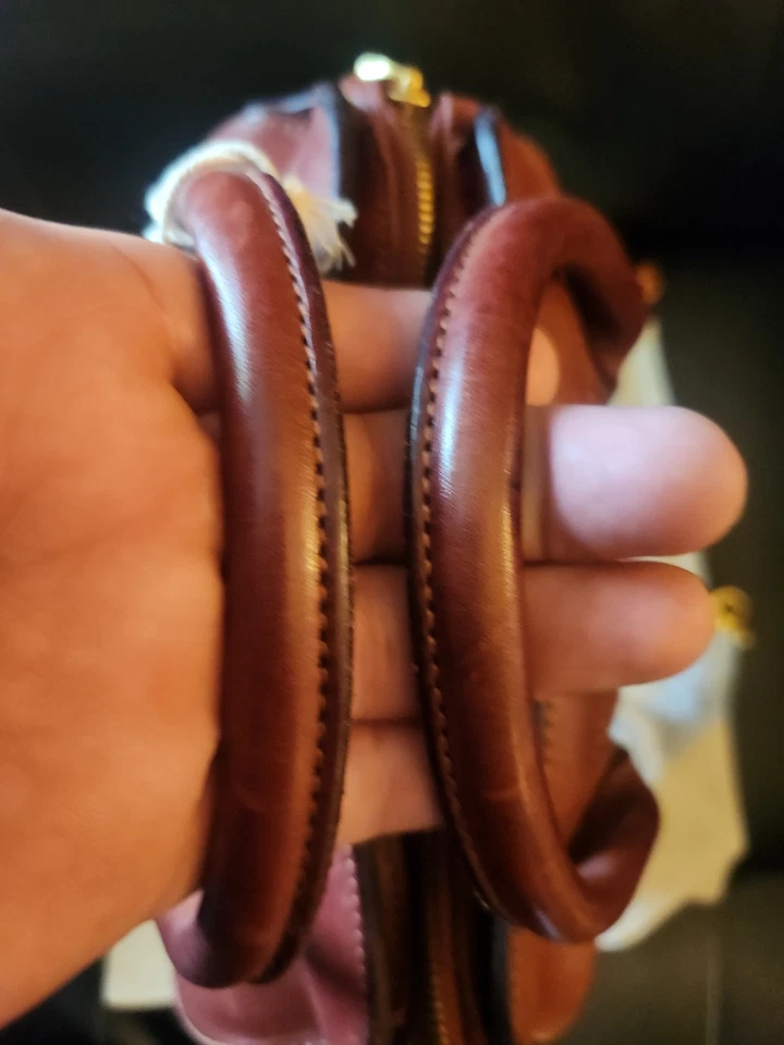 Old Trend Larkspur Satchel Purse Bag 100% Genuine Leather NWT Brown With Strap - Image 2 of 4