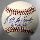 Bullet Bob Turley Signed Major League Baseball Autograph CY Young 58 Inscription