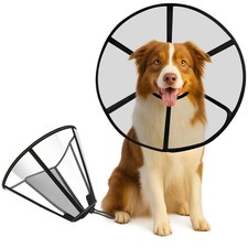 Adjustable Soft Dog Cone Collar for After Surgery Recovery, Comfortable Pet R...