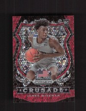 2020 Panini Prizm Draft Picks Collegiate #82 James Wiseman Fast Break Red #/125