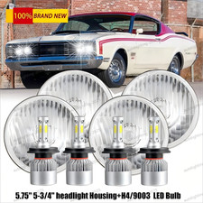 4x For Mercury Cougar 1967-1976 Monterey Comet 5.75 5-34 Round Led Headlights 4x For Mercury Cougar 1967-1976 Monterey Comet 5.75 5-34 Round Led Headlights