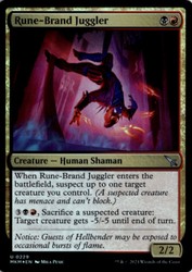 Rune-Brand Juggler #229 Murders at Karlov Manor Foil Uncommon