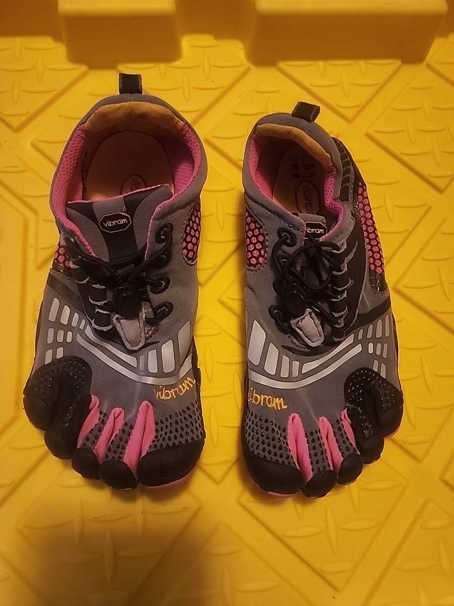 Women's Vibram FiveFingers KMD Shoe LS W3753 Gray Black Pink Size