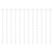 12Pcs Hanging Merchandise Strips, 31.5" Display Rack Stand, Clear