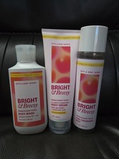Bath Body Works Bright Breezy Body Mist Body Wash Body Cream New Set of 3