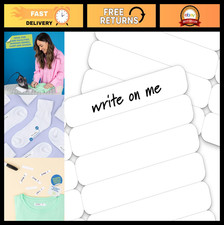 100 Pcs Writable Iron-On Name Tags for Clothing - Custom Fabric Labels, Washable