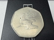 Ireland Republic 50 PENCE KM-24 1977 BORD HARP Coin Irish Free Shipping!!