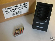 Panasonic NiMh AAA Batteries and Charger Kit New Made In Japan