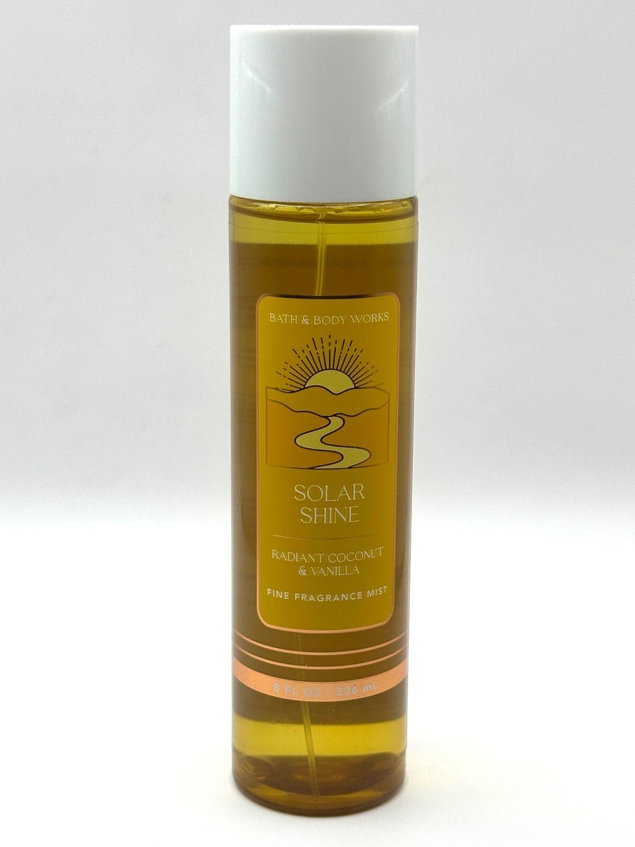 NEW BATH BODY WORKS SOLAR SHINE FINE FRAGRANCE MIST WOMEN BODY SPRAY  FL OZ