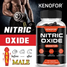 Nitric Oxide Booster L-Arginine, L-Taurine 60/120 Caps Sexual Health Support