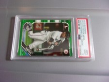 2019 BOWMAN VICTOR VICTOR MESA GREEN PARALLEL RC 82/99 MARLINS PSA 9