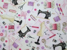 VINTAGE DRESS FORMS MANNEQUINS SEW ITEMS SEW MACHINE THREAD COTTON FABRIC FQ