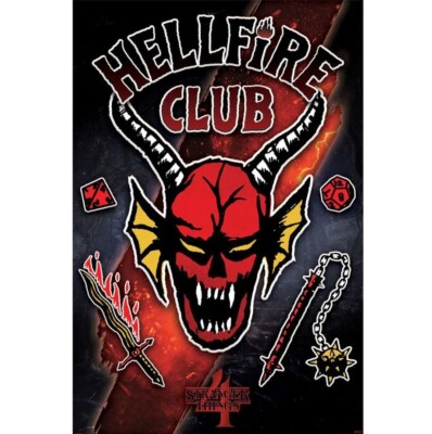 Poster STRANGER THINGS - Hellfire Club Emblem S4  (Netflix) 61x91,5cm 59678