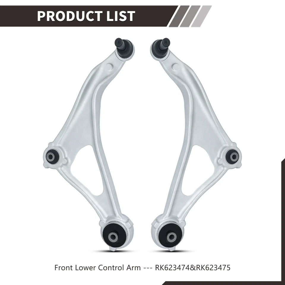 2 peças braços de controle dianteiros inferiores LH RH com junta esférica para 2013-2014 Nissan Altima - Imagem 3 de 4