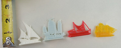 Lot 1950's Vintage Plastic Miniature Toy Ship Boat NABISCO Cereal Prize Premium