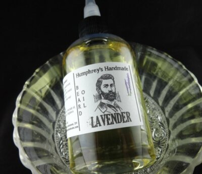 Large 4oz LAVENDER Men's Beard Oil Thick Hair Softener Essential Oil Herbal