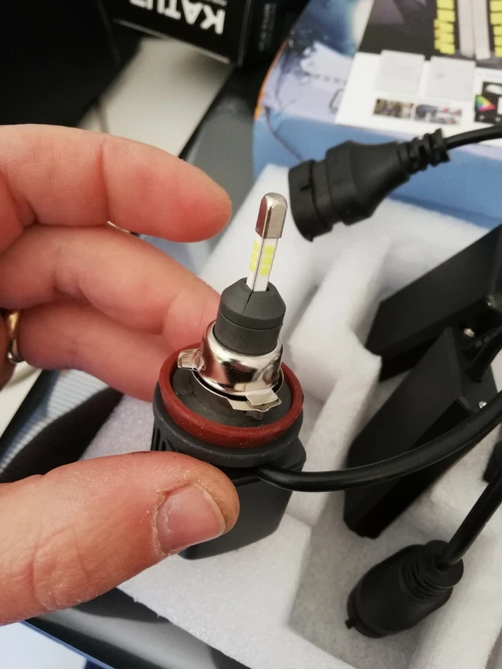 COPPIA LAMPADE FENDINEBBIA H11 LED  COB CANBUS FIAT PANDA 6000K NO ERROR Samsung Foto 2 de 4