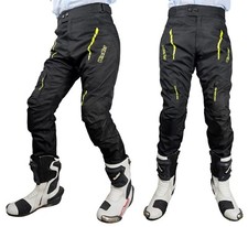 Pantaloni moto protezioni cordura 3 strati 4 stagioni sfoderabili prese d'aria