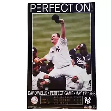 David Wells MLB Perfect Game May 17th 1998 Starline Poster #5048 Sealed Vintage