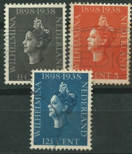 Sellos de los Países Bajos y sus colonias, usado, realeza