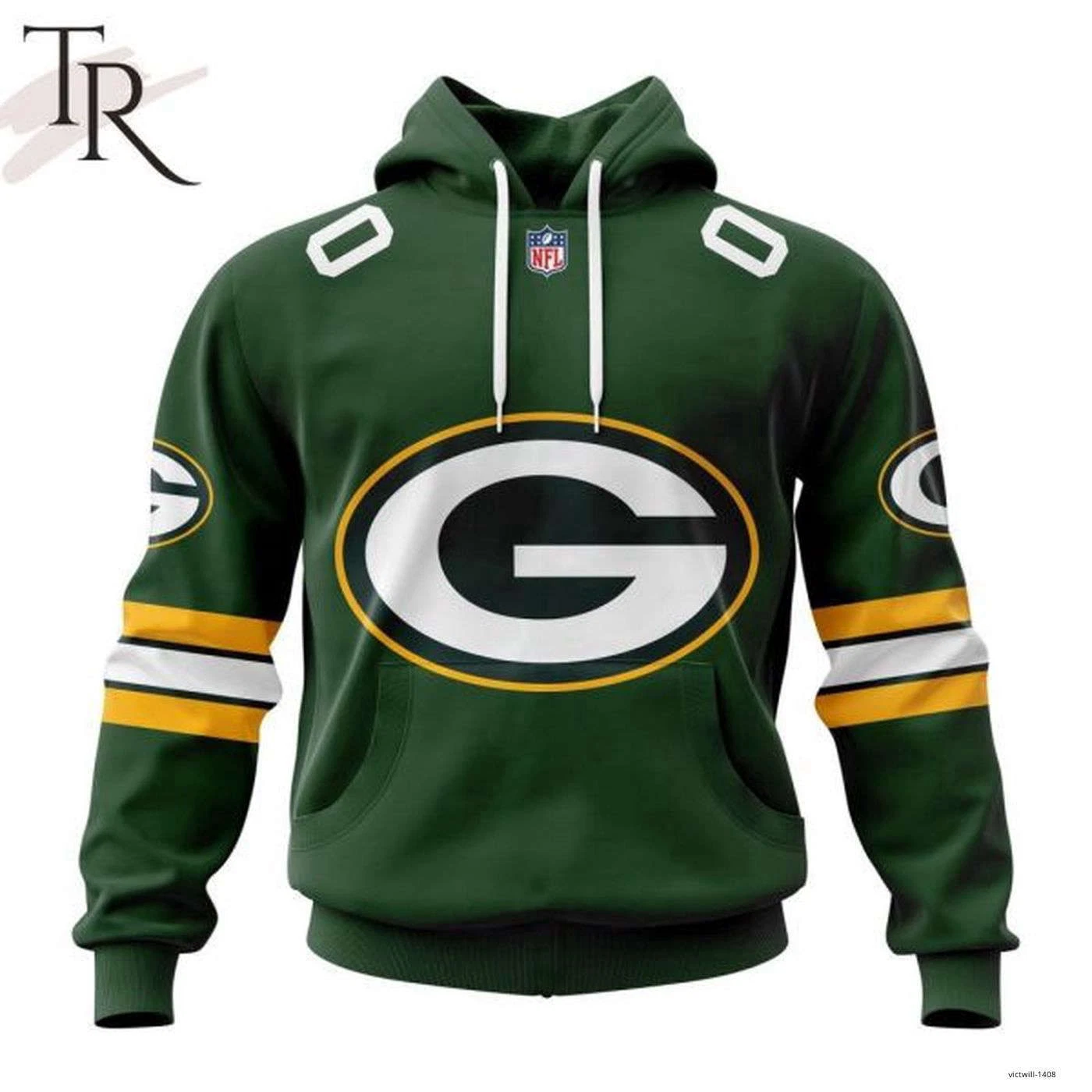Personalized Green Bay Packers 3D Hoodie