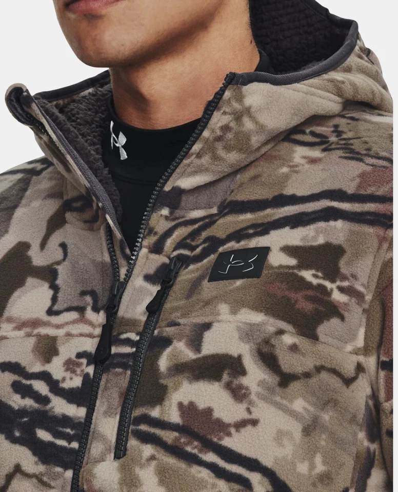 Under Armour Barren Rut Wind proof Hunting Camo Jacket And Bibs Set-M - Image 4 of 4