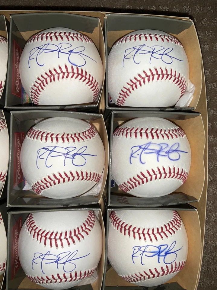 Auténtico autógrafo de béisbol Rob Refsnyder firmado por Rawlings DOCENA OMLB PSA Foto 4 de 4