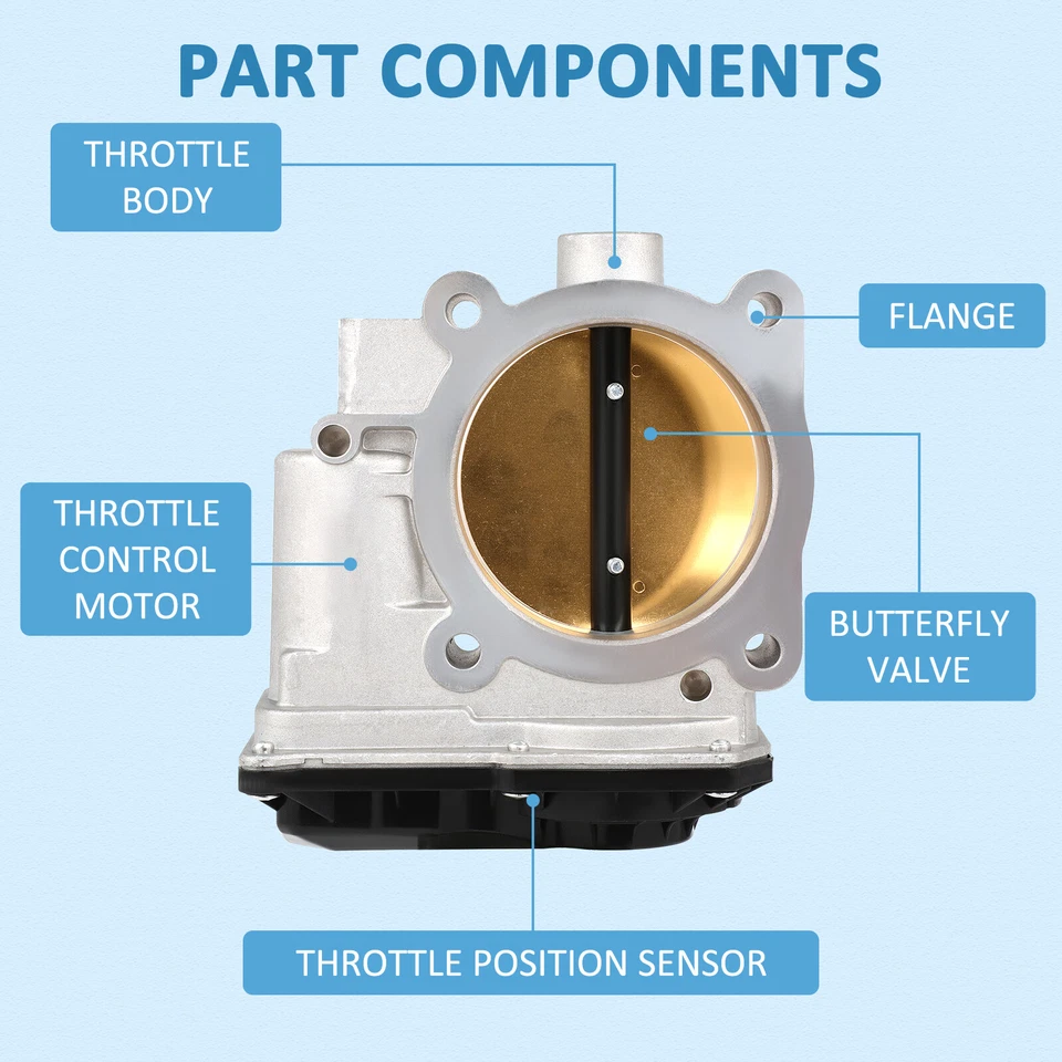 Cuerpo de acelerador electrónico para Lexus GS450h GS350 IS300 IS350 RC300 3,5 L 2203031040 Foto 3 de 4
