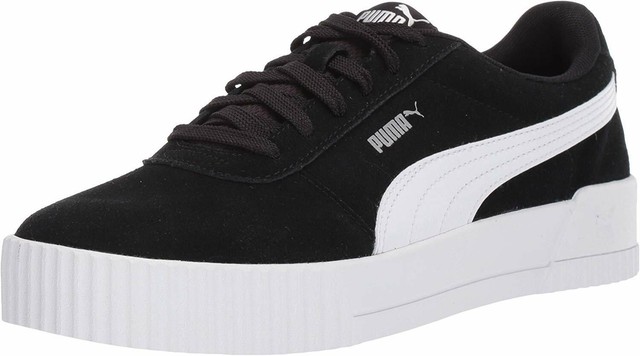 PUMA CARINA BLACK SILVER 369864 01 WOMENS US SIZES | eBay