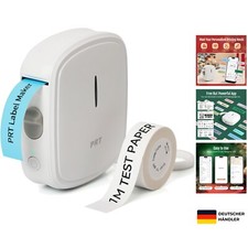 Etikettendrucker Selbstklebend - Tragbarer Mini Etikettiergerät mit USB Aufla...