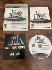 Dj Hero 2 PlayStation 3 Ps3 Complete Manual Game Case and Booklet CIB