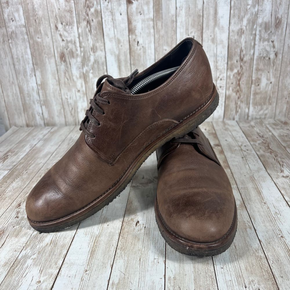 SAOLA Scarpe derby Allen Edmonds artigianali in pelle marrone abito classico casual