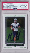 MARION BARBER PSA Signed Autographed Auto 2005 Topps Chrome RC Rookie Cowboys