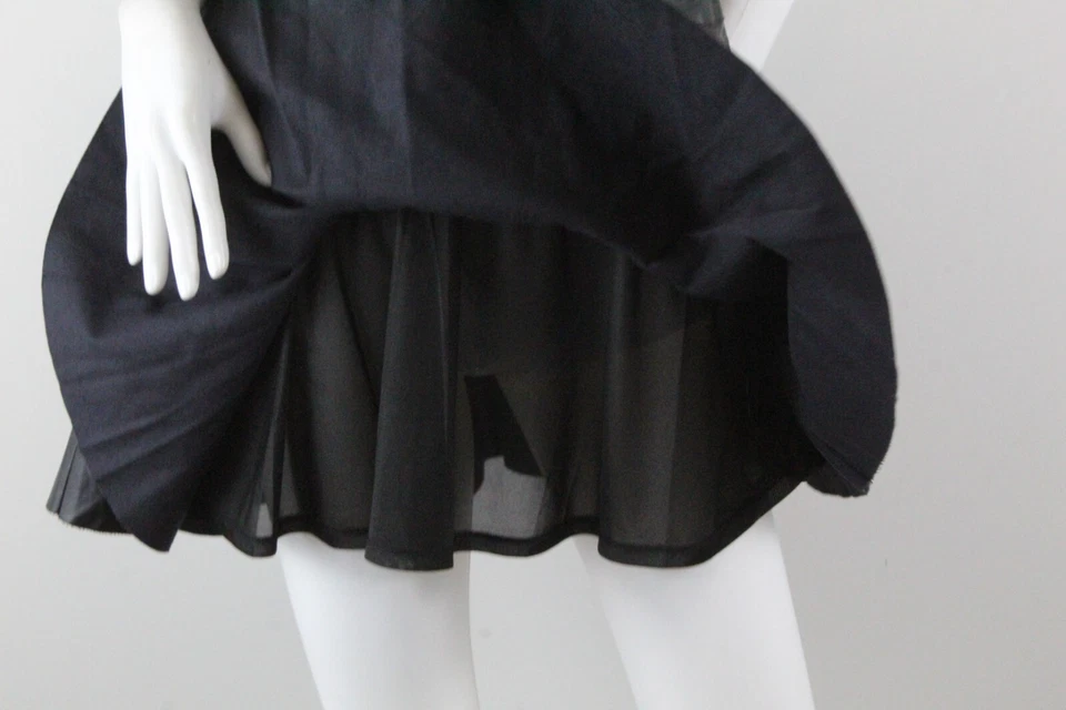 Vestido Para Niñas Cuero Sin Mangas Ajuste y Acampanado Talla 14 HABITUAL Negro Nuevo Con Etiquetas Foto 4 de 4